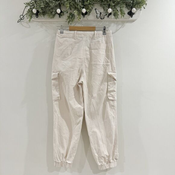 Monrow Off White Utility Cargo Joggers Small - Picture 2 of 4